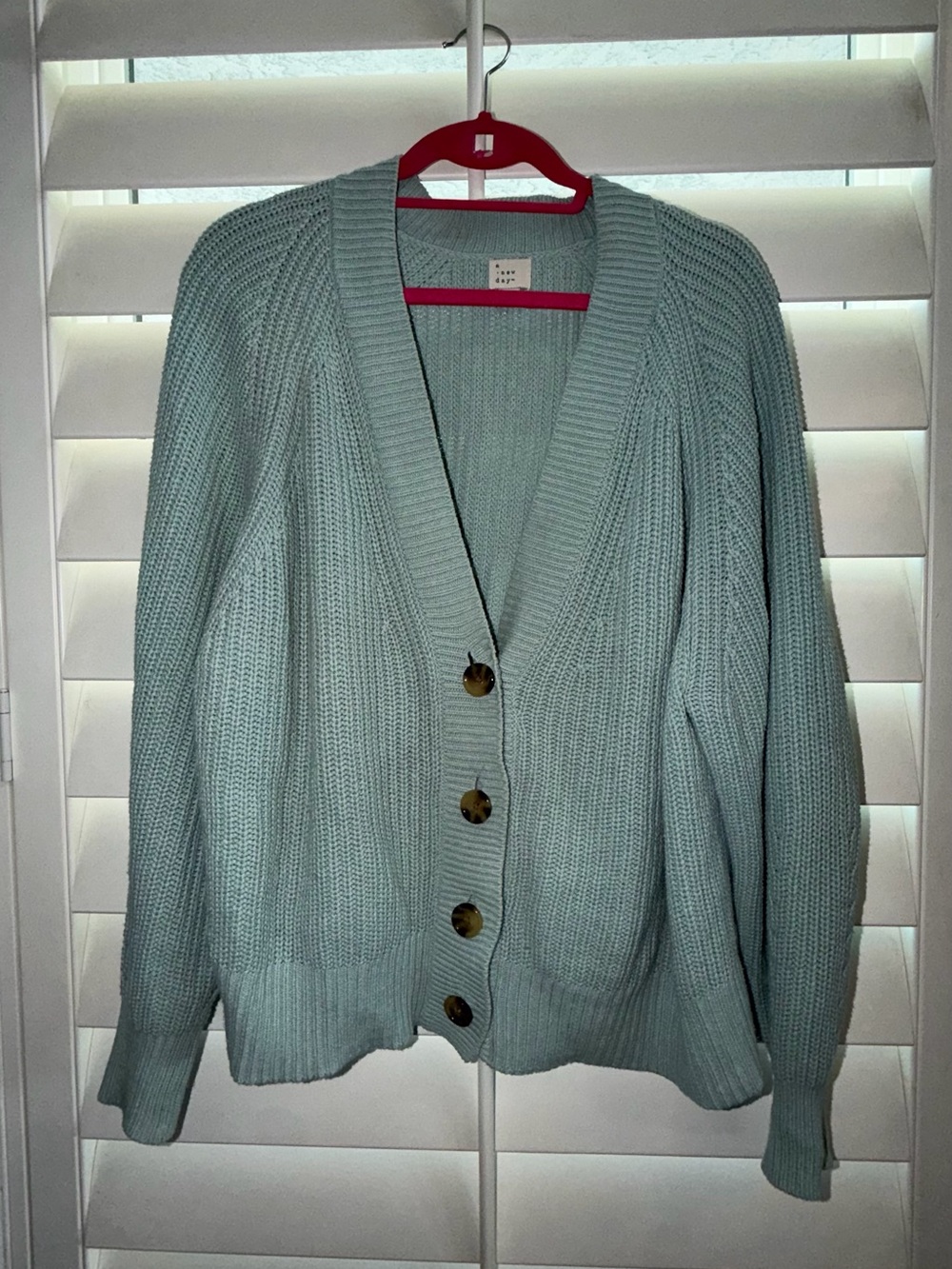 Target A New Day Cozy Light Blue Button-Front Women’s Sweater Cardigan